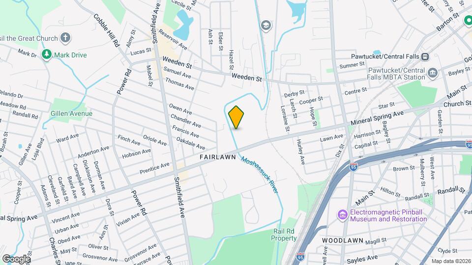 595 Mineral Spring Ave Map and Location Details