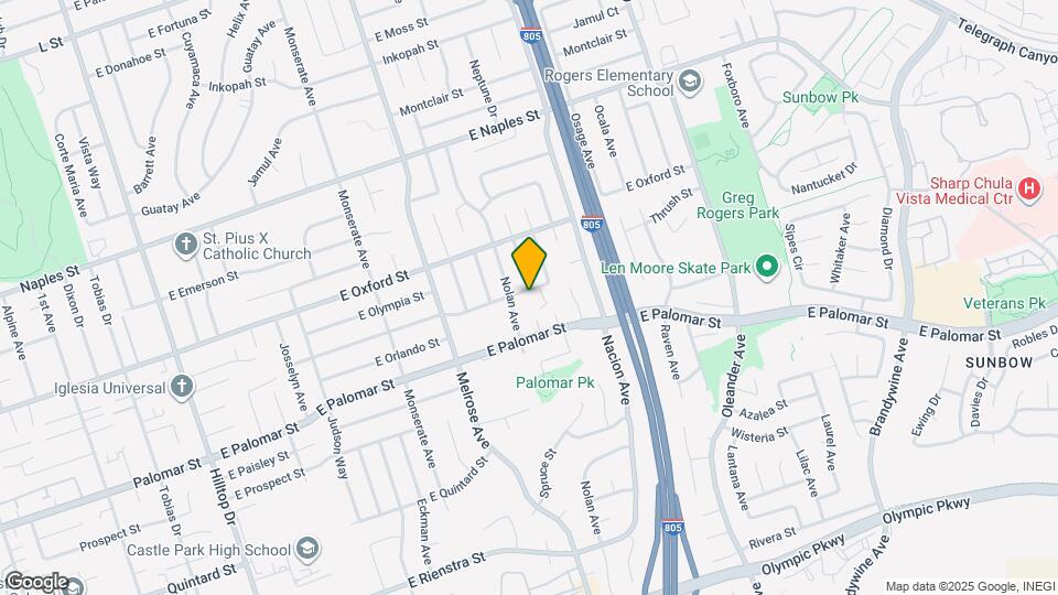 340 E Oneida St Map and Location Details