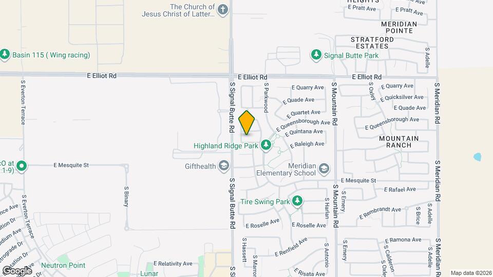 10824 E Quintana Ave Map and Location Details