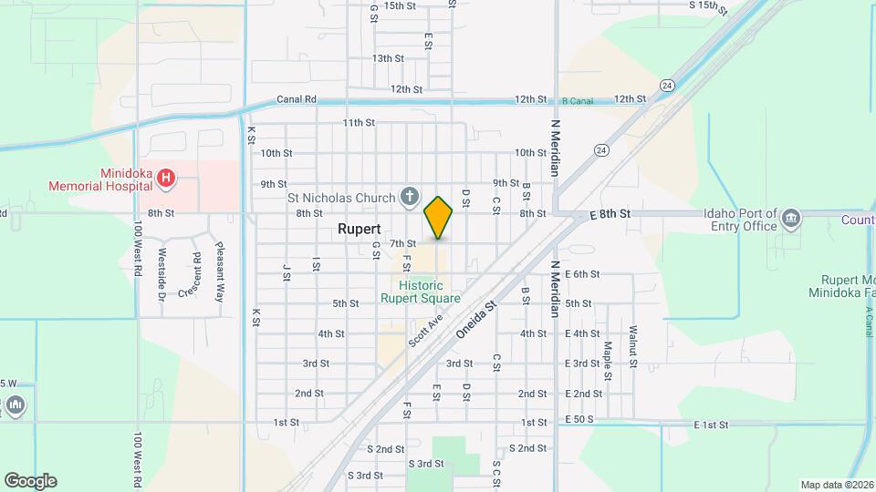 702 E St Map and Location Details