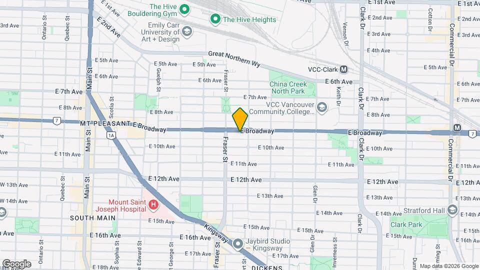 750 Broadway E Map and Location Details