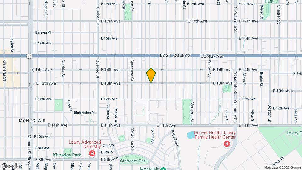 1276 Trenton St Map and Location Details