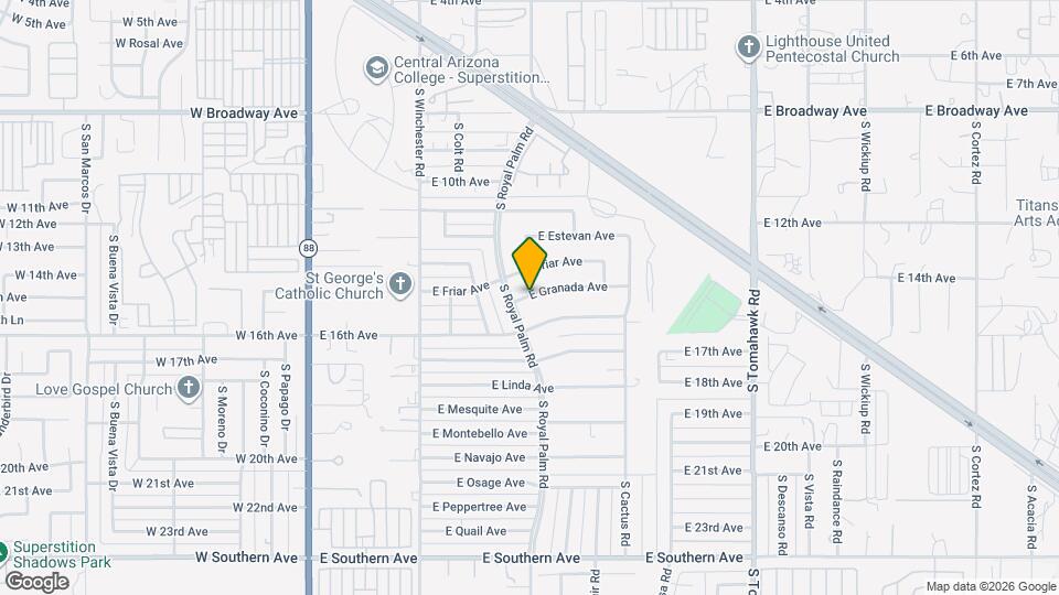 756 E Granada Ave Map and Location Details