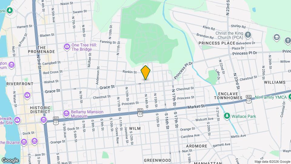 1401 Grace St Mapa y Detalles de la Ubicación