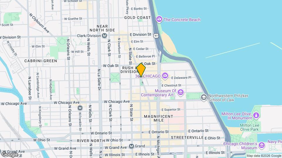 37 E Delaware Pl Mapa y Detalles de la Ubicación