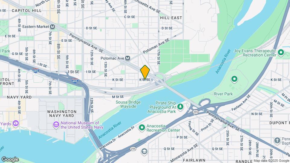 1519 K St SE, Unit 201 Map and Location Details