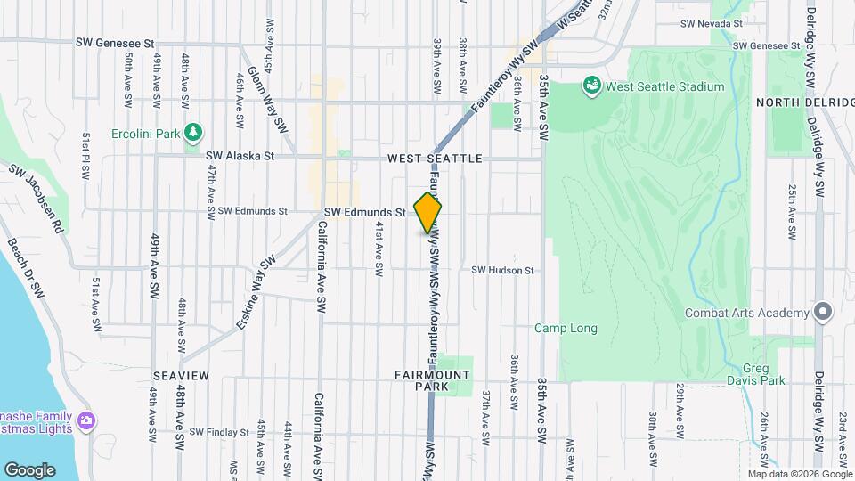 4831 Fauntleroy Wy SW Mapa y Detalles de la Ubicación