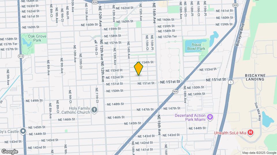 1448 NE 152nd St Map and Location Details