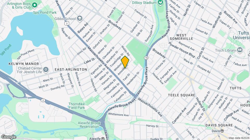 33 Amsden St Map and Location Details