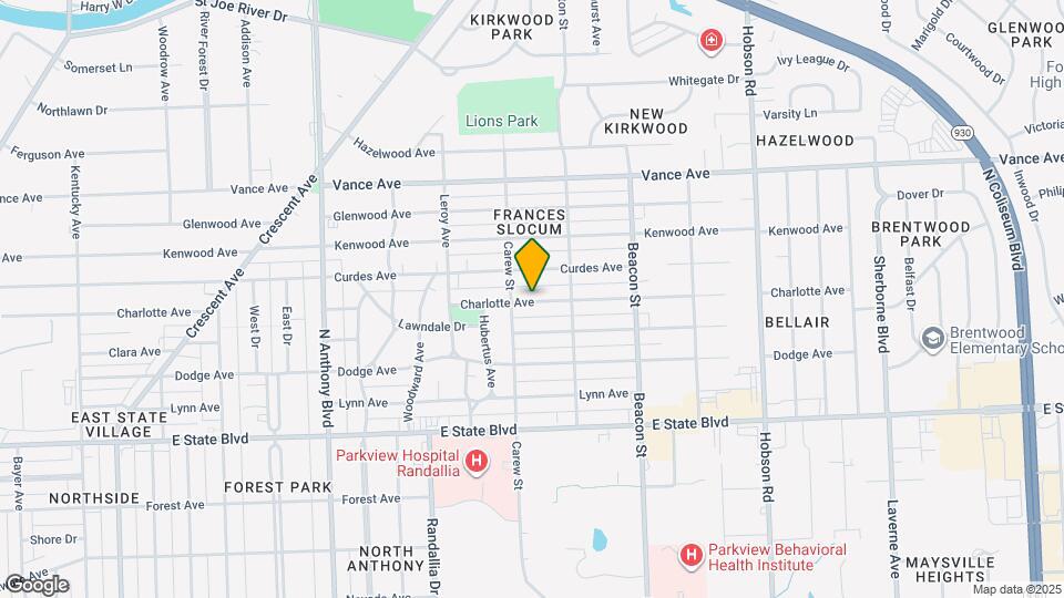 2423 Charlotte Ave Map and Location Details