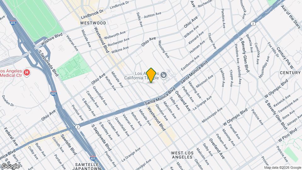 1710 Malcolm Ave Map and Location Details