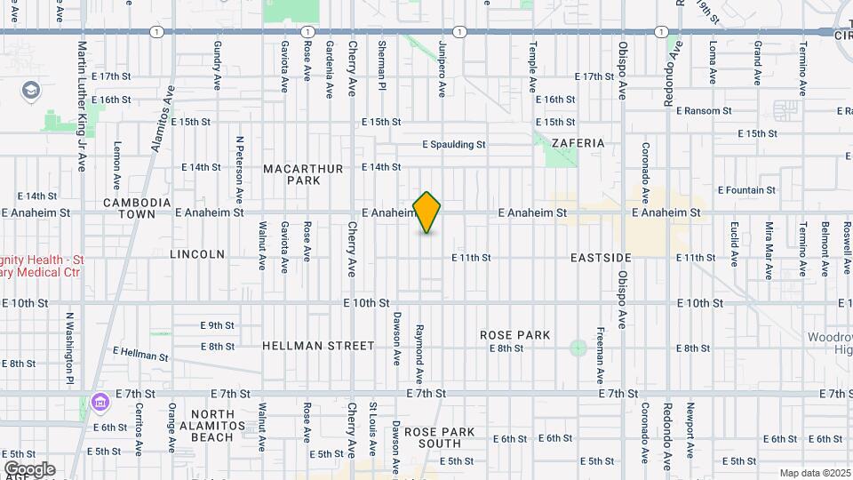 1130 Raymond Ave Map and Location Details