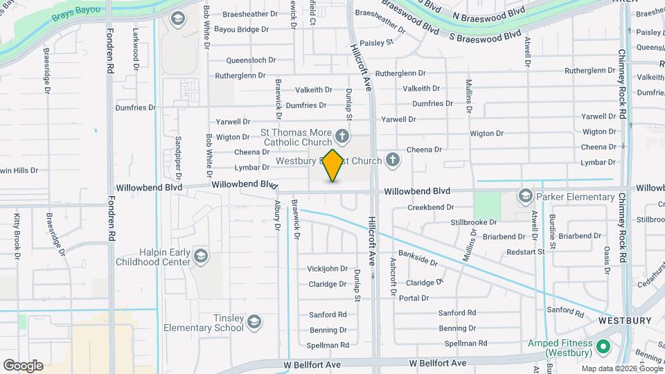 5946 Willowbend Blvd Map and Location Details