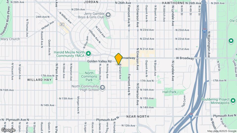 1823 N Girard Ave Map and Location Details