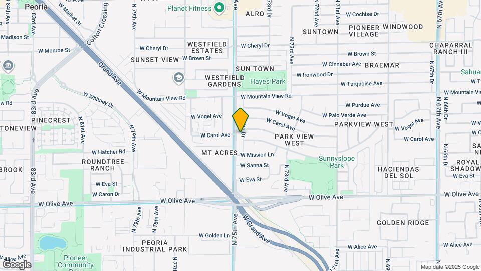 9312 N 74th Dr Map and Location Details