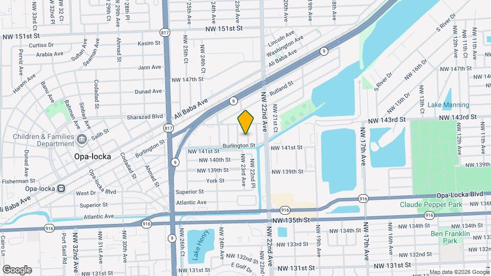 14170 NW 22nd Pl Mapa y Detalles de la Ubicación