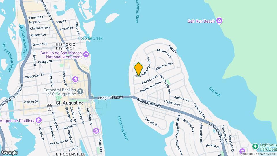 45 N St Augustine Blvd Map and Location Details