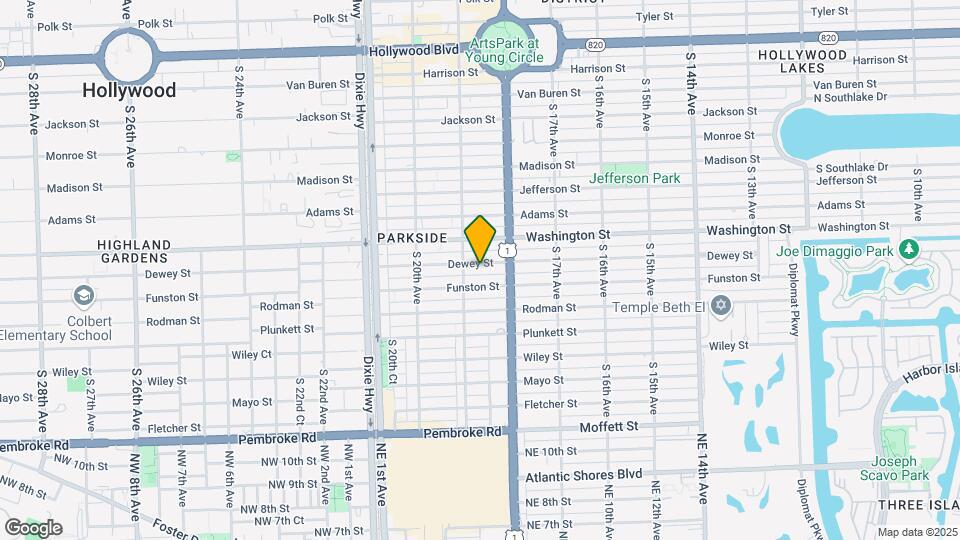 1836 Dewey St Map and Location Details