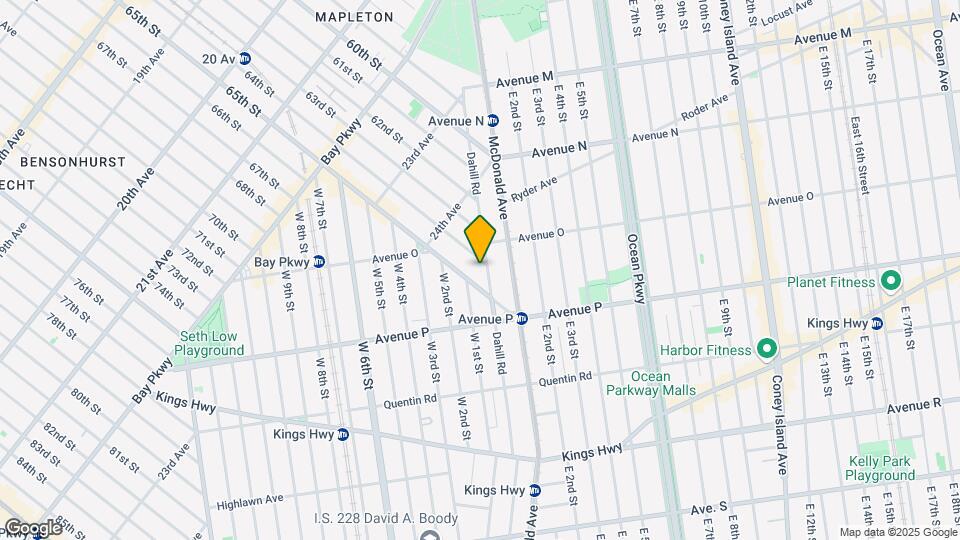 1552 Dahill Rd Mapa y Detalles de la Ubicación