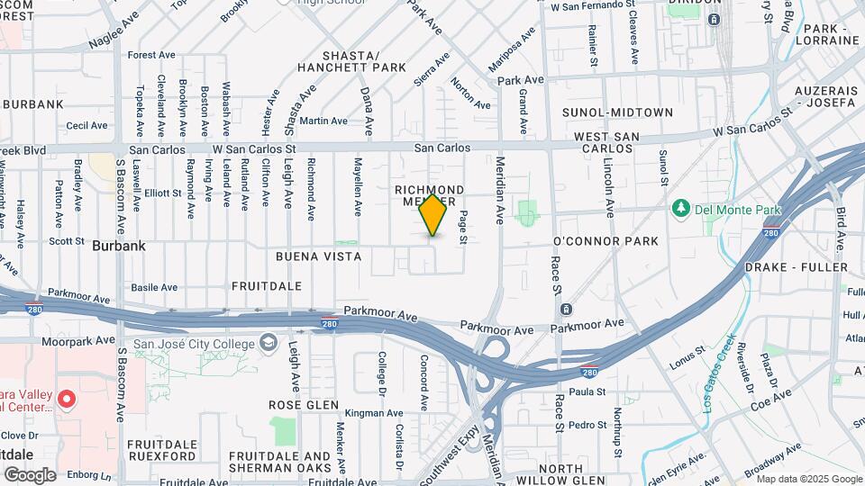 498 S Willard Ave Map and Location Details