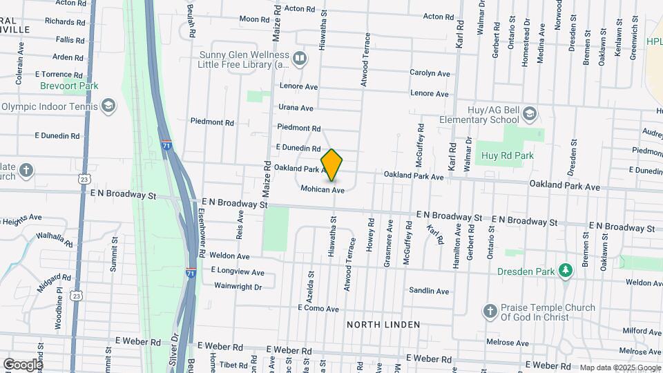3233 Hiawatha St Map and Location Details