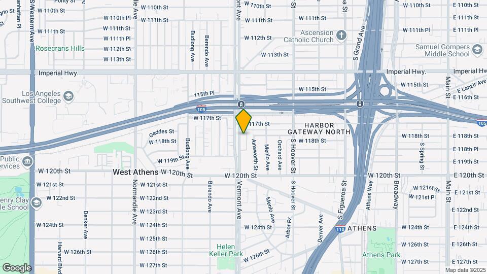 11730 S Vermont Ave Map and Location Details