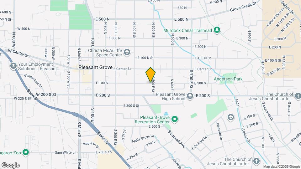 492 E 100 S Map and Location Details