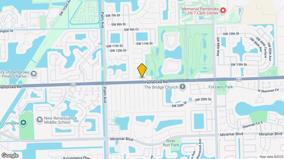 9700 SW 16th Ct Map and Location Details