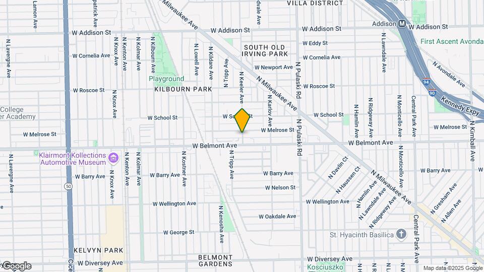 3208 N Keeler Ave Map and Location Details