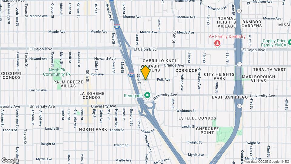 4070 Wabash Ave Map and Location Details