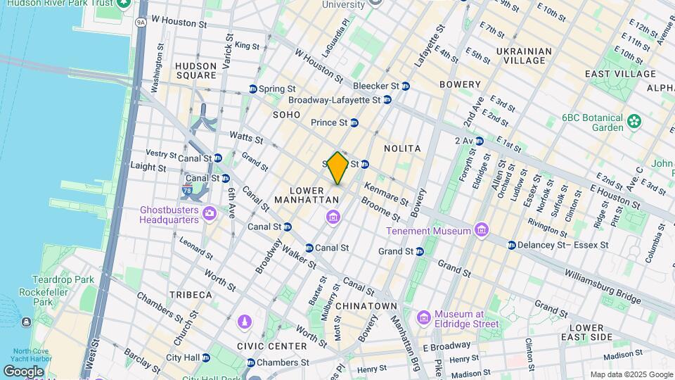 419-421 Broome St Mapa y Detalles de la Ubicación