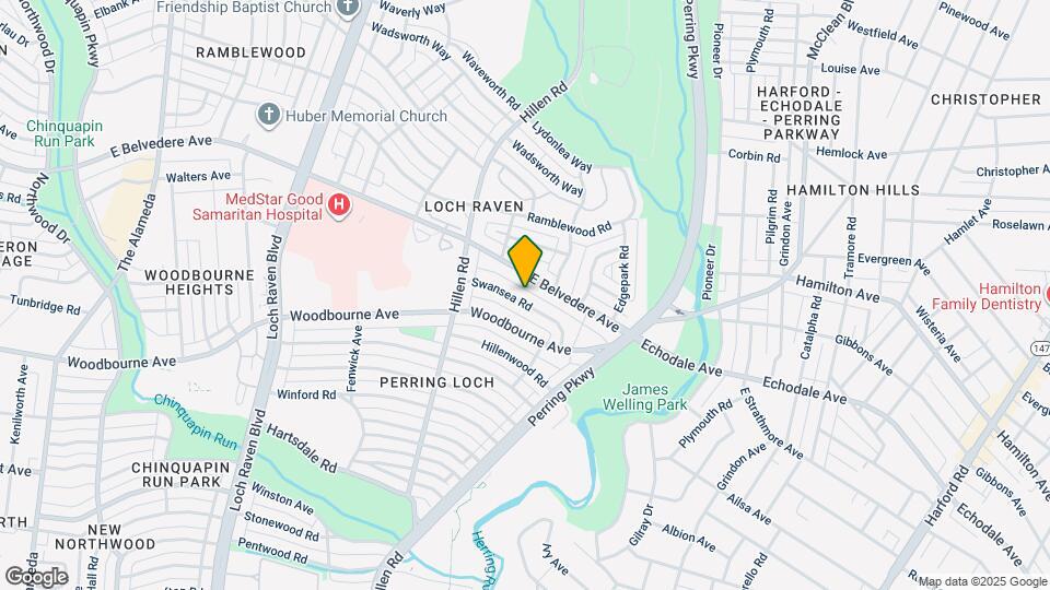 1906 Swansea Rd Map and Location Details