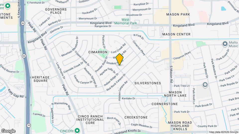 1015 Rock Canyon Dr Map and Location Details