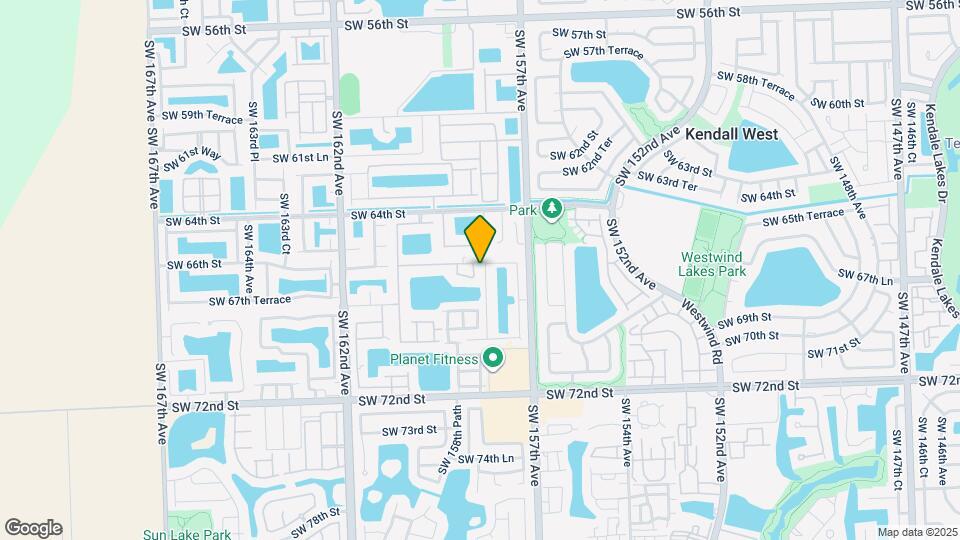 6651 SW 158th Ct Map and Location Details