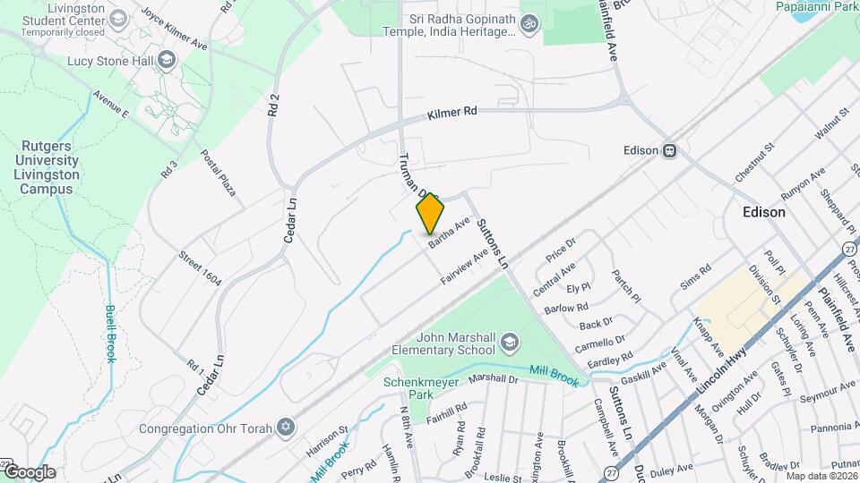 27 Bartha Ave, Unit 27B Map and Location Details