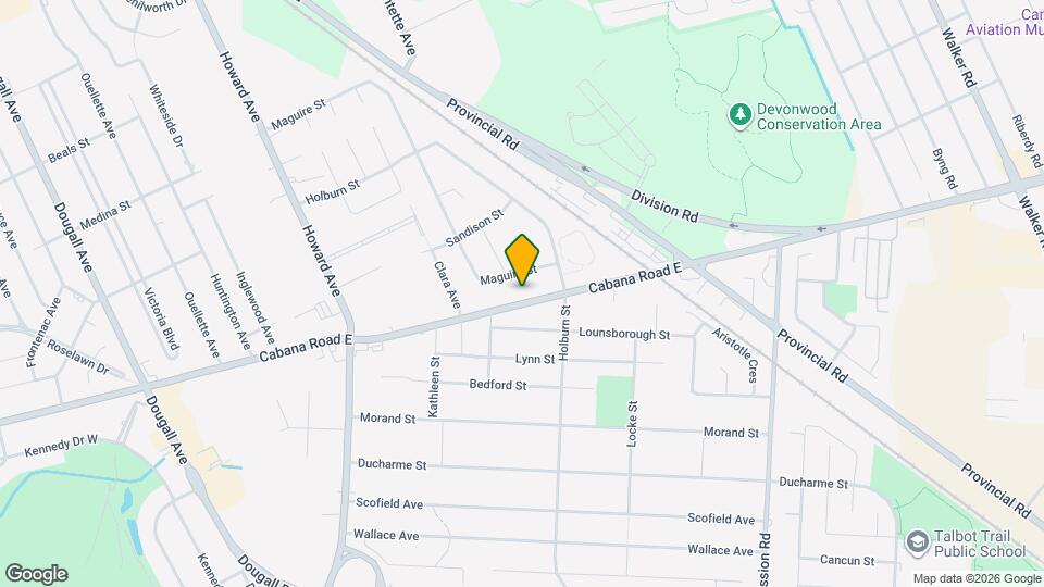 750 Cabana Road E Map and Location Details