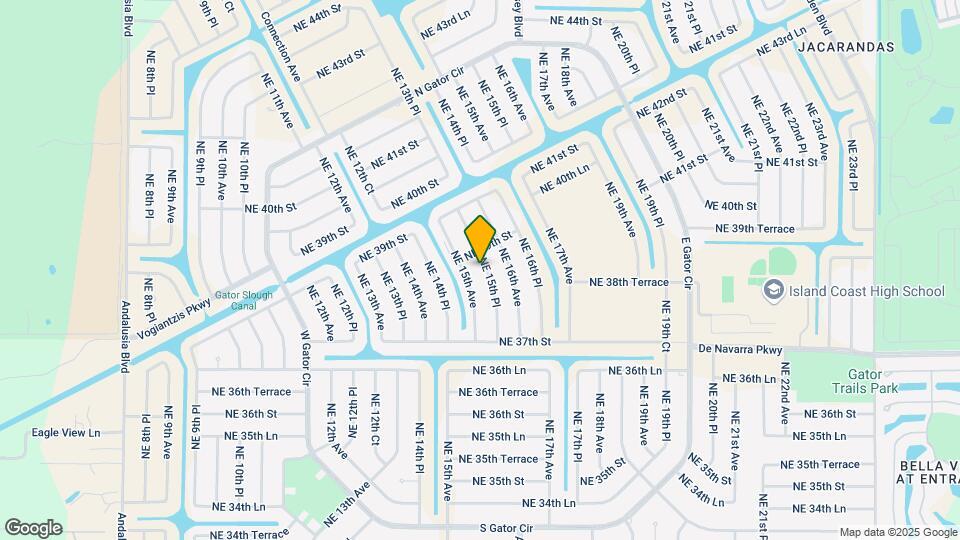 3748 NE 15th Pl Map and Location Details