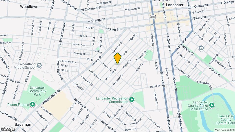 649 St Joseph St Map and Location Details