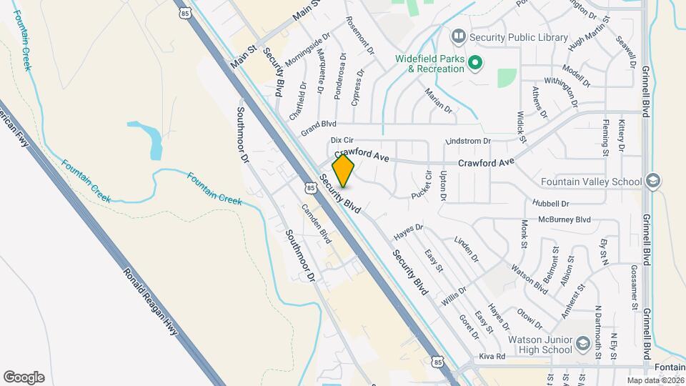 223 Security Blvd Map and Location Details