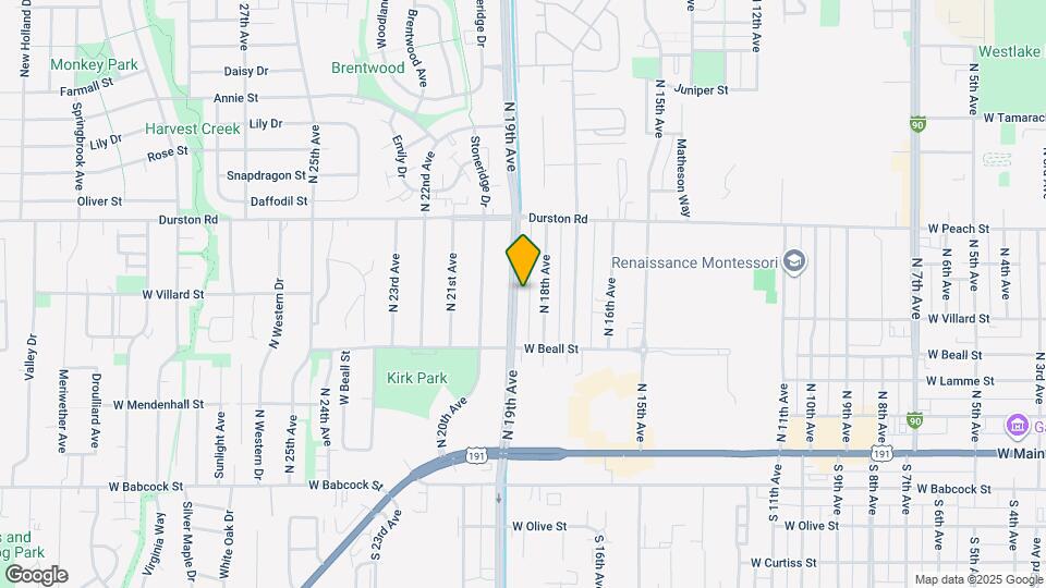 402 N 19th Ave Map and Location Details