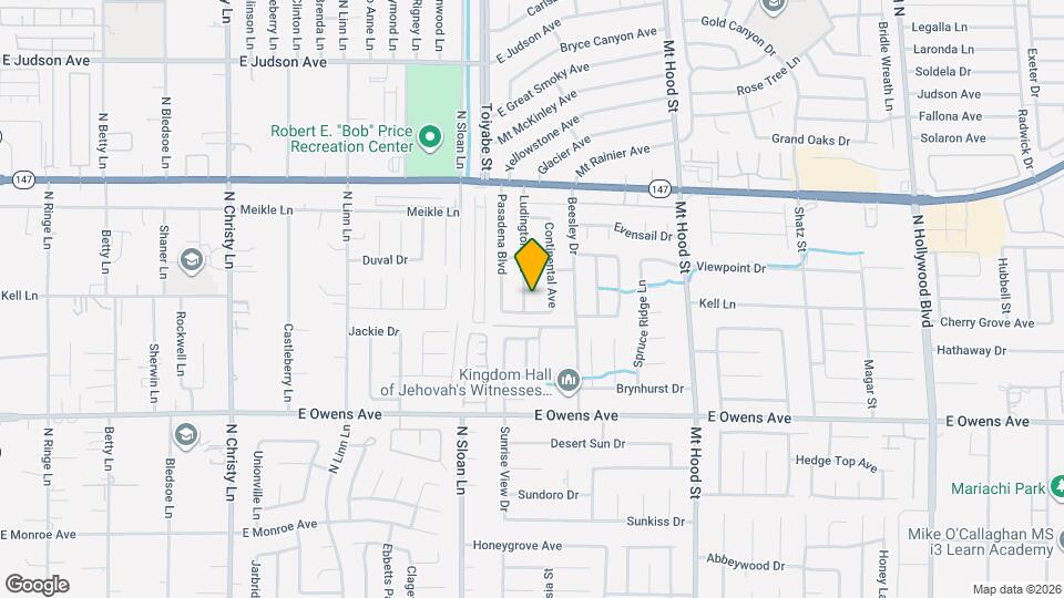 1866 Ludington Ave Mapa y Detalles de la Ubicación