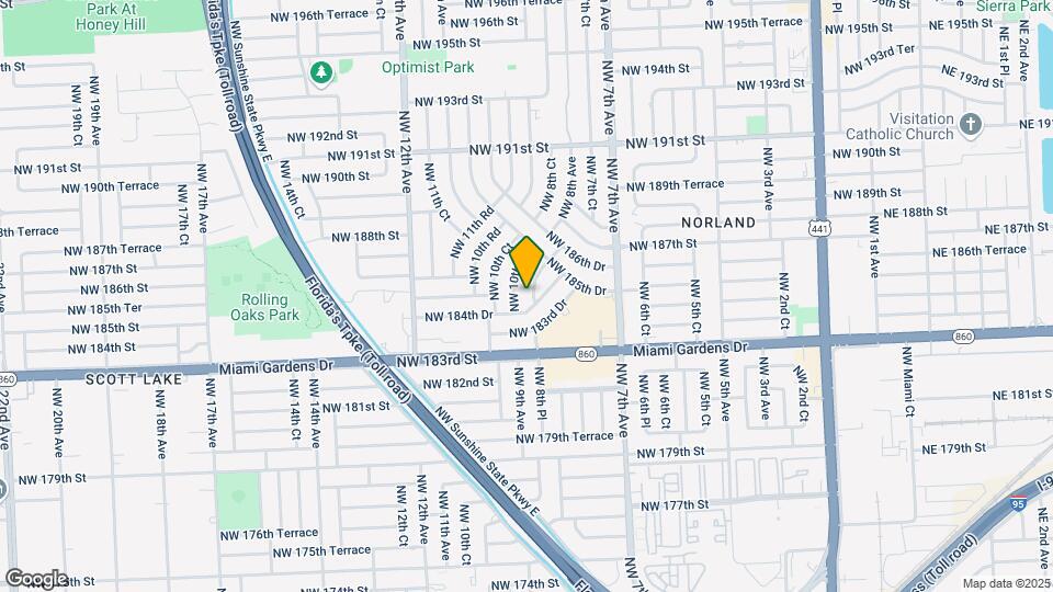 18500 NW 8th Rd Map and Location Details