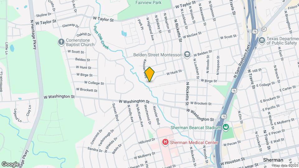 1224 W Hunt St Map and Location Details