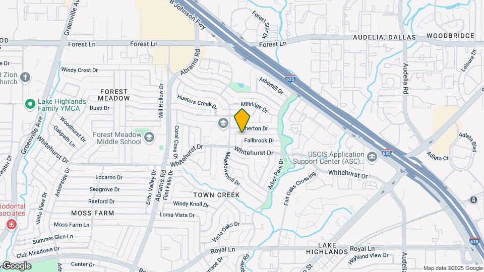 9611 Fallbrook Dr Map and Location Details