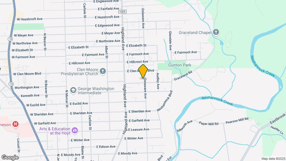 1701 Delaware Ave Mapa y Detalles de la Ubicación