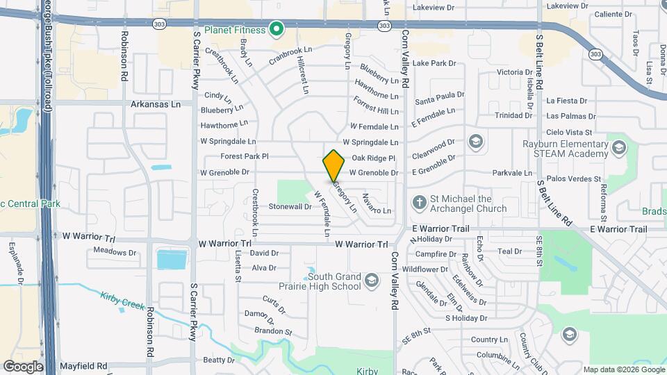 3016 Gregory Ln Map and Location Details