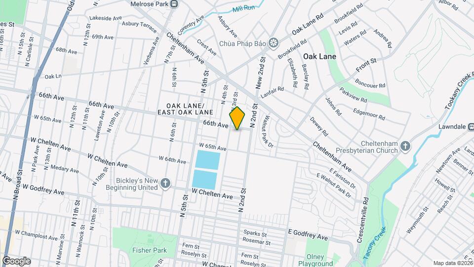 6522 N American St Map and Location Details