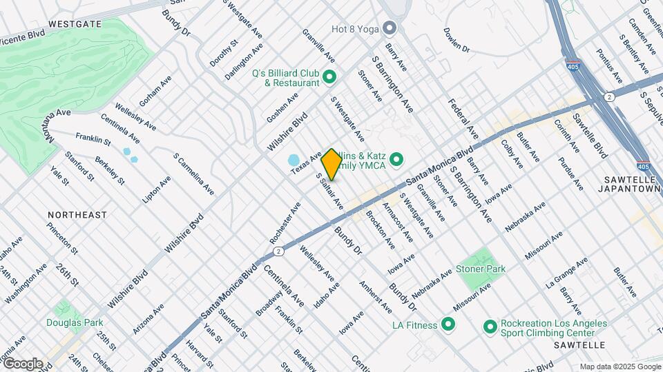 1414 S Saltair Ave Mapa y Detalles de la Ubicación