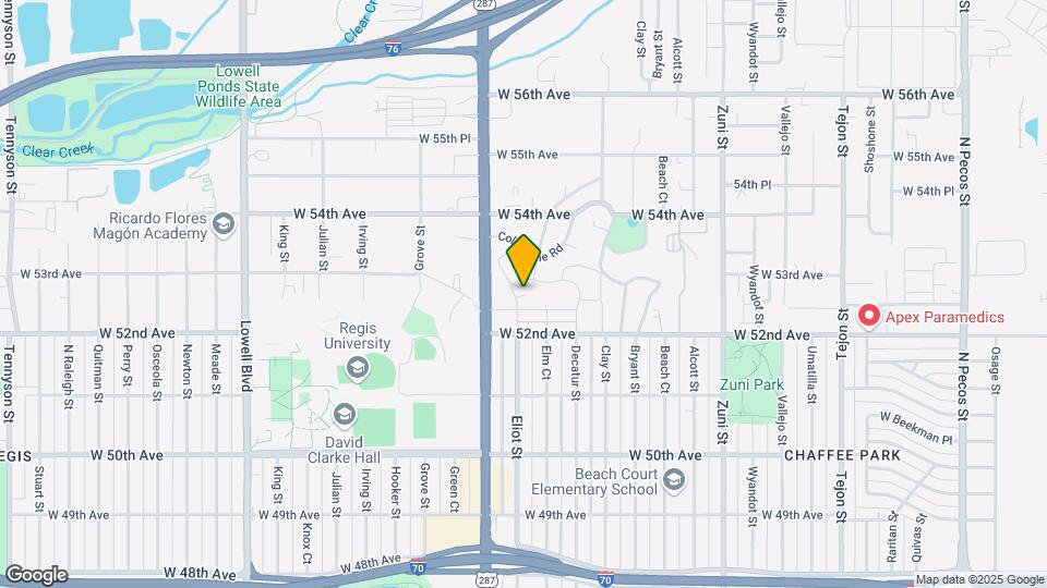 5262 Eliot St Map and Location Details