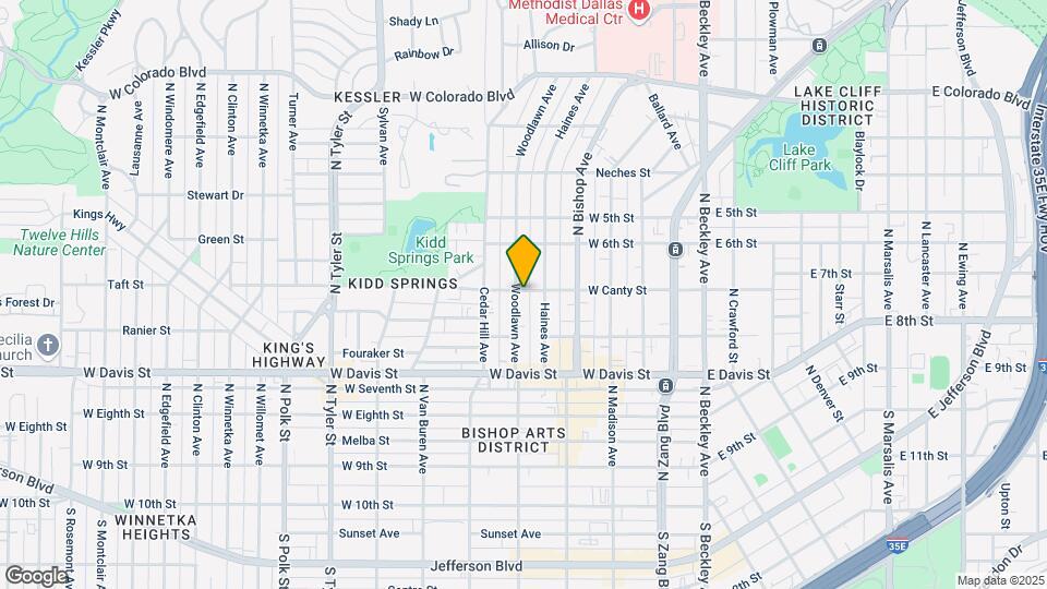 738 Woodlawn Ave Map and Location Details